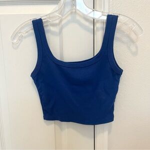 Royal Colbalt Blue Ribbed Tank Top